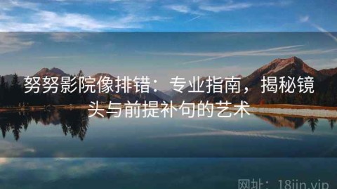 努努影院像排错：专业指南，揭秘镜头与前提补句的艺术