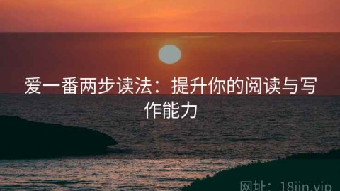 爱一番两步读法：提升你的阅读与写作能力
