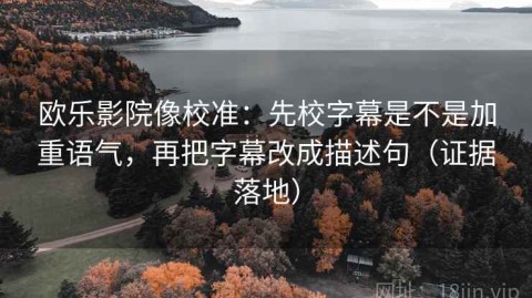 欧乐影院像校准：先校字幕是不是加重语气，再把字幕改成描述句（证据落地）