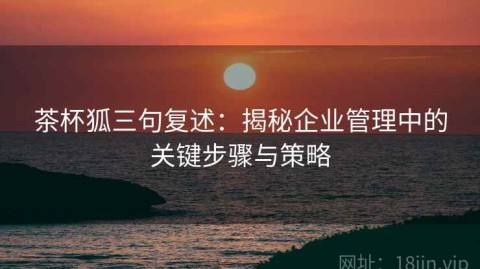 茶杯狐三句复述：揭秘企业管理中的关键步骤与策略