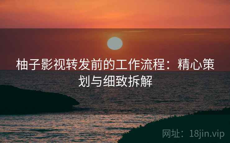 柚子影视转发前的工作流程：精心策划与细致拆解