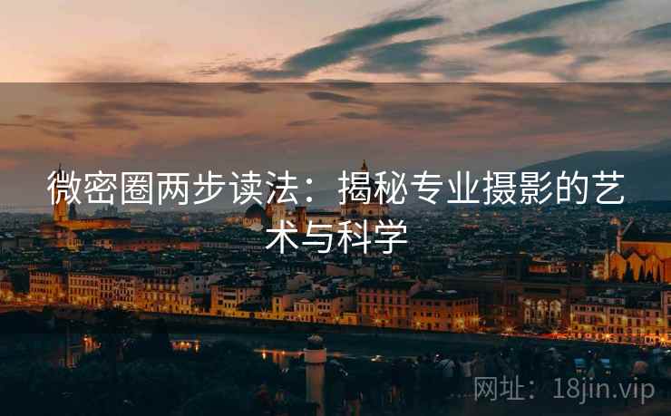 微密圈两步读法：揭秘专业摄影的艺术与科学
