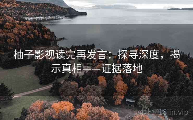 柚子影视读完再发言：探寻深度，揭示真相——证据落地